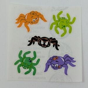 Sandylion Sticker Sheet Spiders Vintage